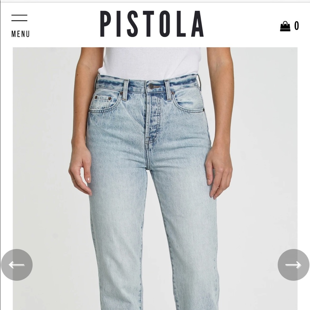 Like New Pistola High Rise Cropped Cassie Jeans-26